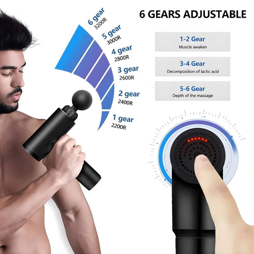 Deep Relief Pro Muscle Massage Gun – Pain & Stress Eliminator