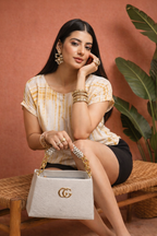 Elegant Gold Chain Shoulder Handbag